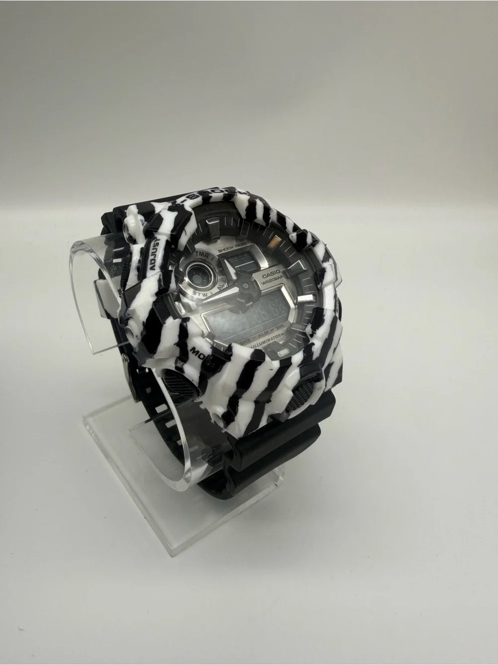Casio G-Shock GA-700SK Custom B&W Art Watch